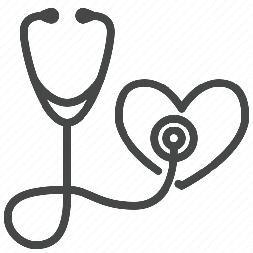Medical, phonendoscope, stethoscope, heart, cardiology icon - Download on Iconfinder