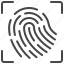 fingerprint, secure, protection, biometric, data 