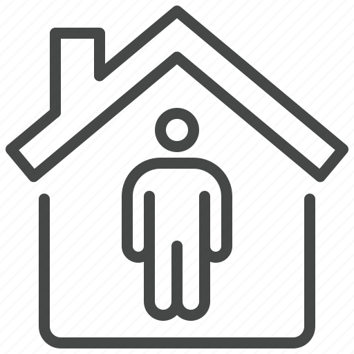 Home, house, man, human, shelter icon - Download on Iconfinder