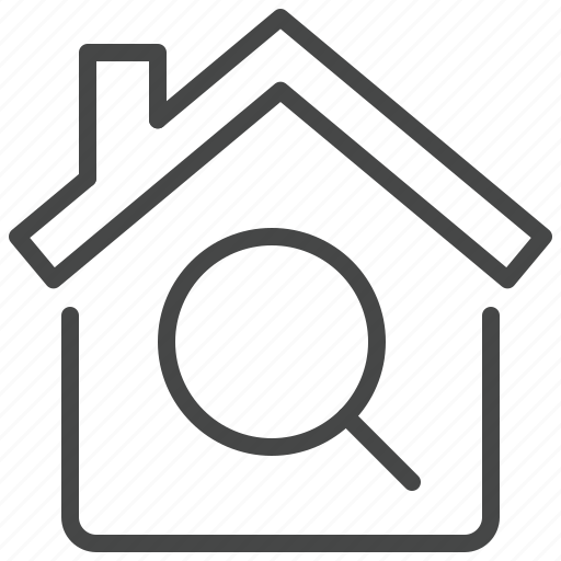 House, home, search, magnifier, real, estate icon - Download on Iconfinder