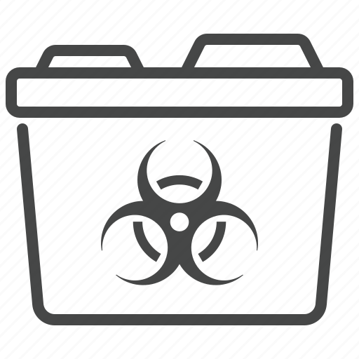 Container, disposal, hazard, infectious, medical, biohazard icon - Download on Iconfinder