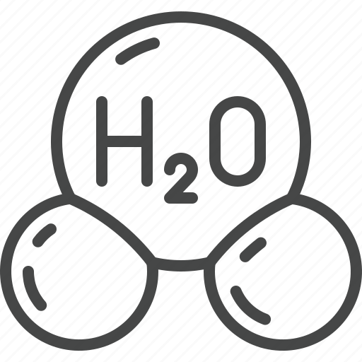 Water, h2o, molecule, chemistry, science icon - Download on Iconfinder