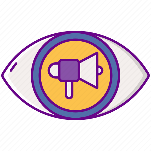 Ad, eye, megaphone, tracking icon - Download on Iconfinder