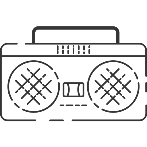 Boombox, music, stereo, tape player icon - Free download