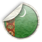 Turkmen flag, turkmenistan icon - Free download