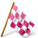 chequeredflag, mapmarker, pink, right
