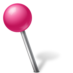 Ball, left, mapmarker, pink icon - Free download