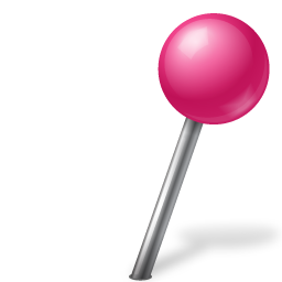Ball, mapmarker, pink, right icon - Free download
