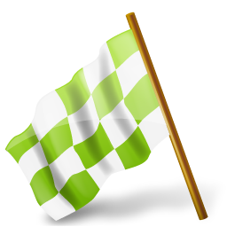 Chartreuse, chequeredflag, left, mapmarker icon - Free download