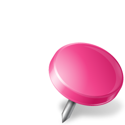 Drawingpin, mapmarker, pink, right icon - Free download