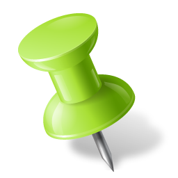 Chartreuse, left, mapmarker, pushpin icon - Free download