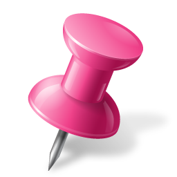 Mapmarker, pink, pushpin, right icon - Free download
