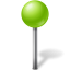 ball, chartreuse, mapmarker 