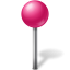 ball, mapmarker, pink 