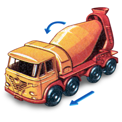 Concrete, foden, movement, truck, with icon - Free download