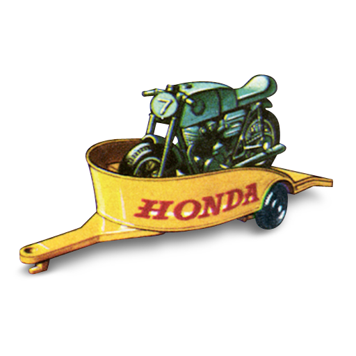 Honda, motorcycle, trailer icon - Free download