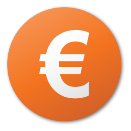 Currency, euro, red icon - Free download on Iconfinder