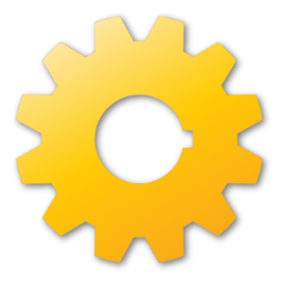 Gear, yellow icon - Free download on Iconfinder