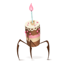cake, with, legs