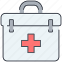 aid, first, first aid kit, kit, medical, pharmacy, urgency