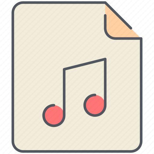 Audio, file, extension, filetype, format, music, sound icon - Download on Iconfinder