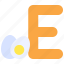 alphabet, letter, character, uppercase, e, egg 