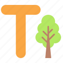 alphabet, letter, character, uppercase, t, tree