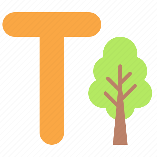 Alphabet, letter, character, uppercase, t, tree icon - Download on Iconfinder