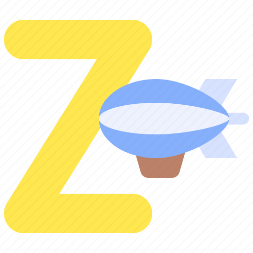 Alphabet, letter, character, uppercase, z, zeppelin icon - Download on Iconfinder