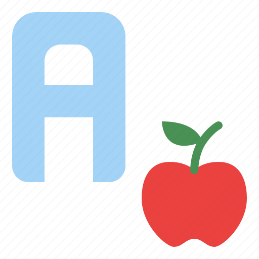 A, capital, letter, alphabet, apple icon - Download on Iconfinder