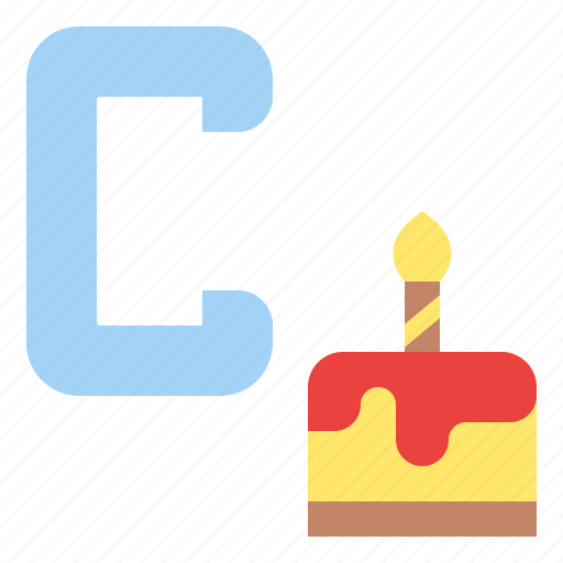 C, capital, letter, alphabet, cake icon - Download on Iconfinder