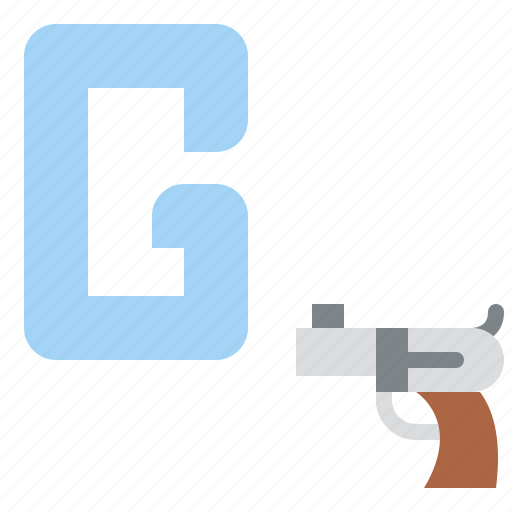 G, capital, letter, alphabet, gun icon - Download on Iconfinder