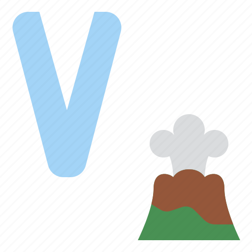 V, capital, letter, alphabet, volcano icon - Download on Iconfinder