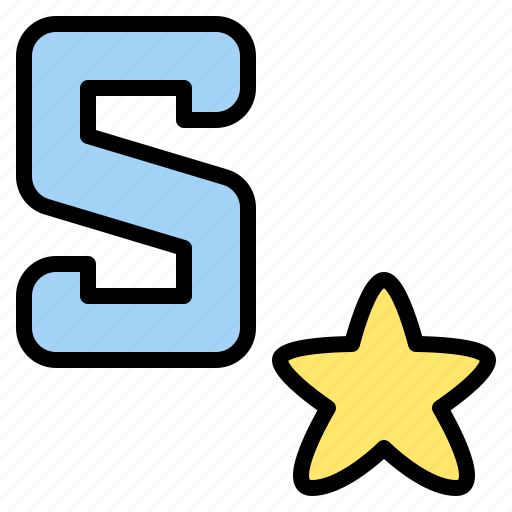 S, capital, letter, alphabet, star icon - Download on Iconfinder