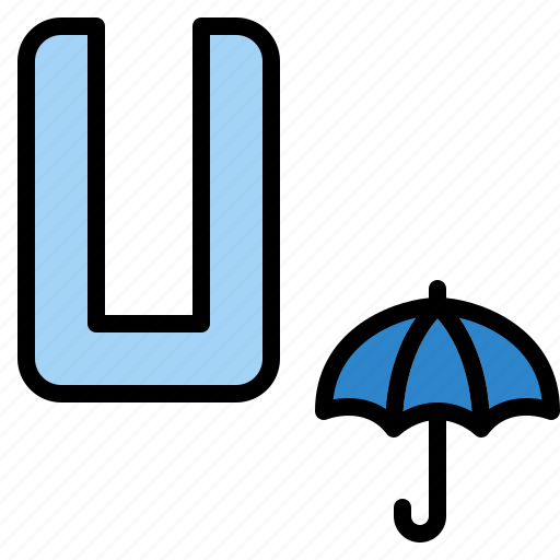 U, capital, letter, alphabet, umbrella icon - Download on Iconfinder