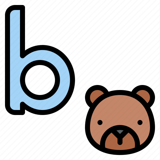 B, lowercase, bear, letter, alphabet icon - Download on Iconfinder