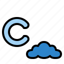 c, lowercase, cloud, letter, alphabet