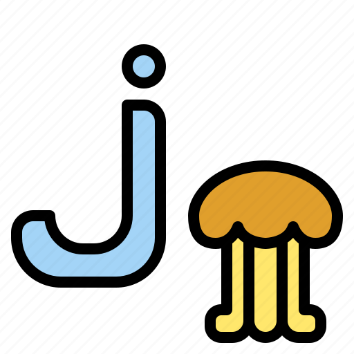 J, lowercase, jellyfish, letter, alphabet icon - Download on Iconfinder