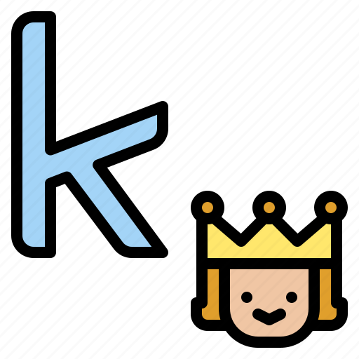 K, lowercase, king, letter, alphabet icon - Download on Iconfinder