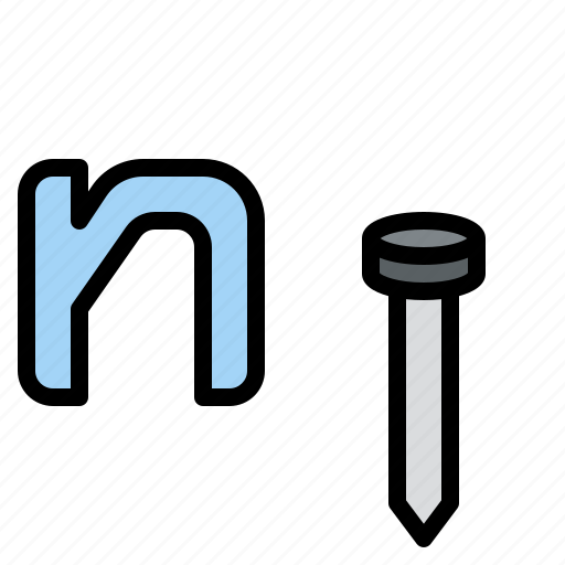 N, lowercase, nail, letter, alphabet icon - Download on Iconfinder