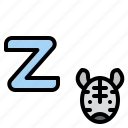 z, lowercase, zibra, letter, alphabet