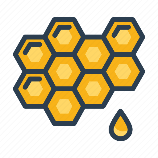 Bee, honey, honeycomb, sweet icon - Download on Iconfinder