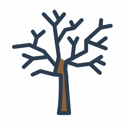 Autumn, dead tree, fall, fallen leaves icon - Download on Iconfinder