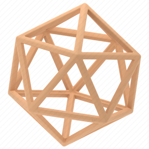 Abstract geometry, abstract shape, abstract object, clay texture, pattern 3D illustration - Download on Iconfinder