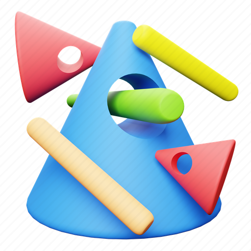 Abstract, element, object, layout, figure, abstract shapes 3D illustration - Download on Iconfinder
