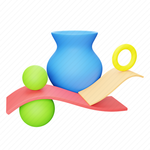 Jar, sphere, abstract, element, object, layout, figure 3D illustration - Download on Iconfinder