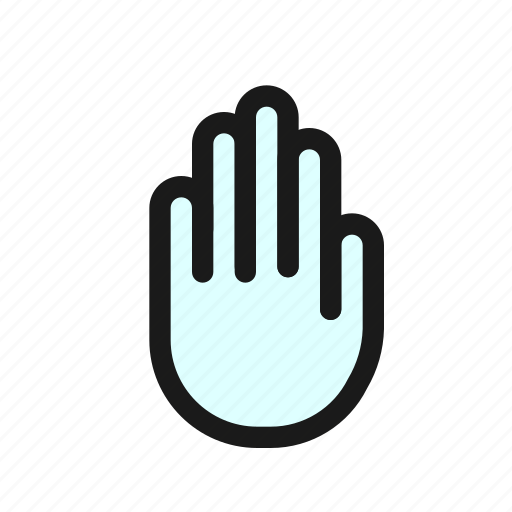 Hand, gesture, palm, touch, access, user, interaction icon - Download on Iconfinder