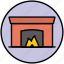 chimney, fire, fireplace, flame, home, winter 