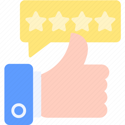 Review, star, rating, feedback, thumbs, up, positive icon - Download on Iconfinder