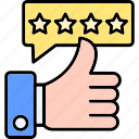 review, star, rating, feedback, thumbs, up, positive